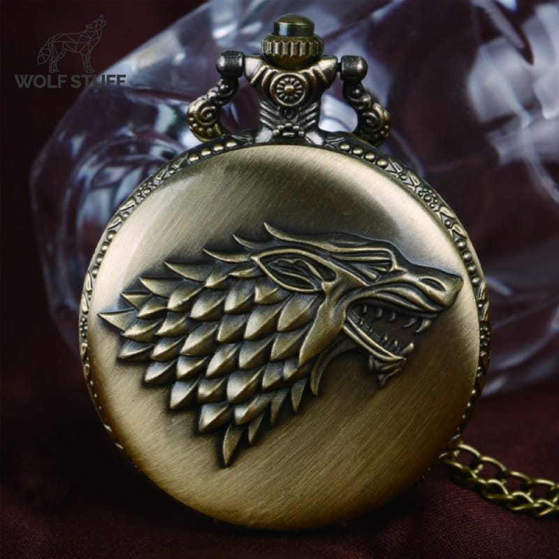 Wolf Game of Thrones Pocket Watch