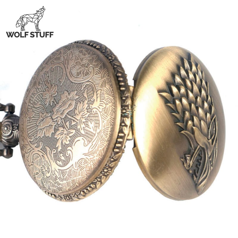 Wolf Game of Thrones Pocket Watch