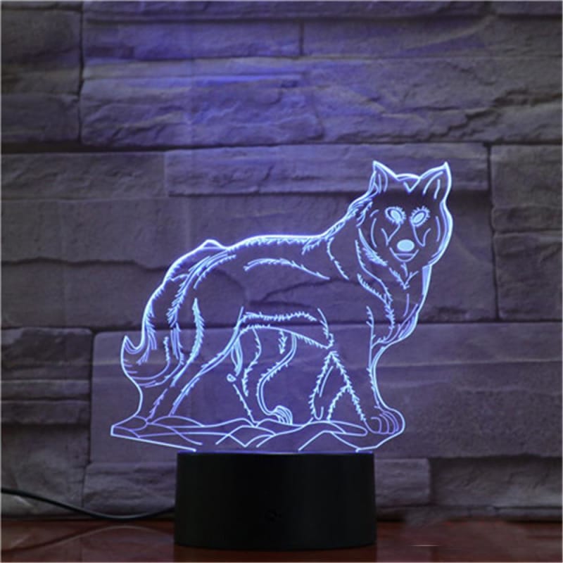Wolf hand lamp