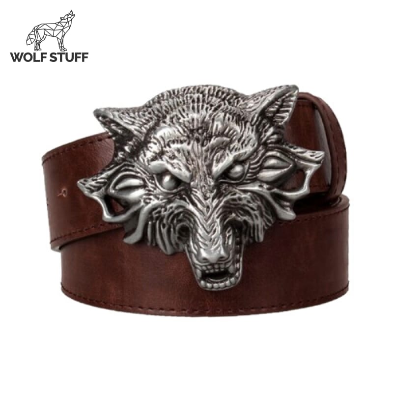 Wolf Head Belt Buckle