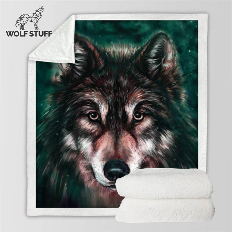 Wolf Head Blanket