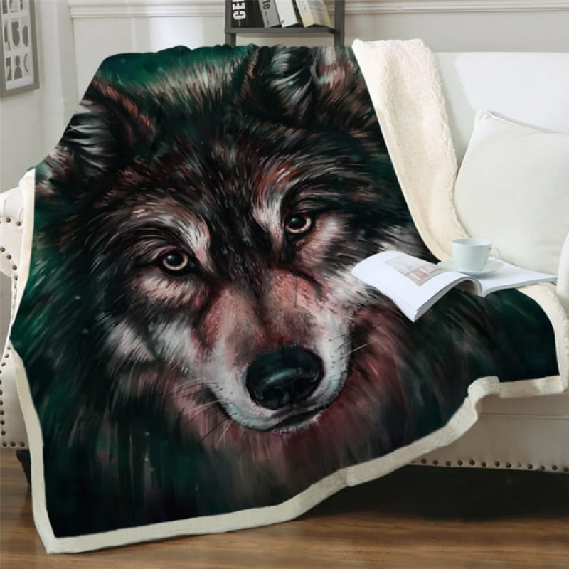 Wolf Head Blanket
