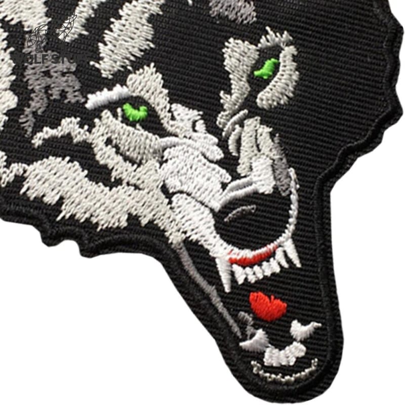 Wolf head patch