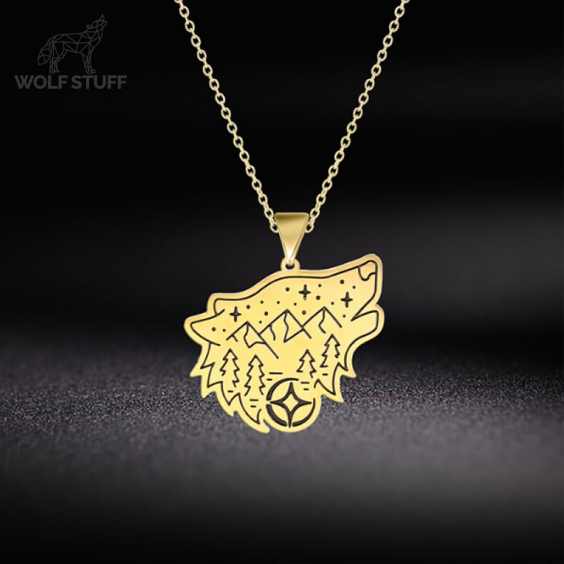 Wolf Head Pendant Necklace