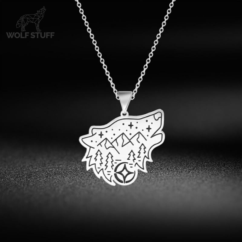 Wolf Head Pendant Necklace