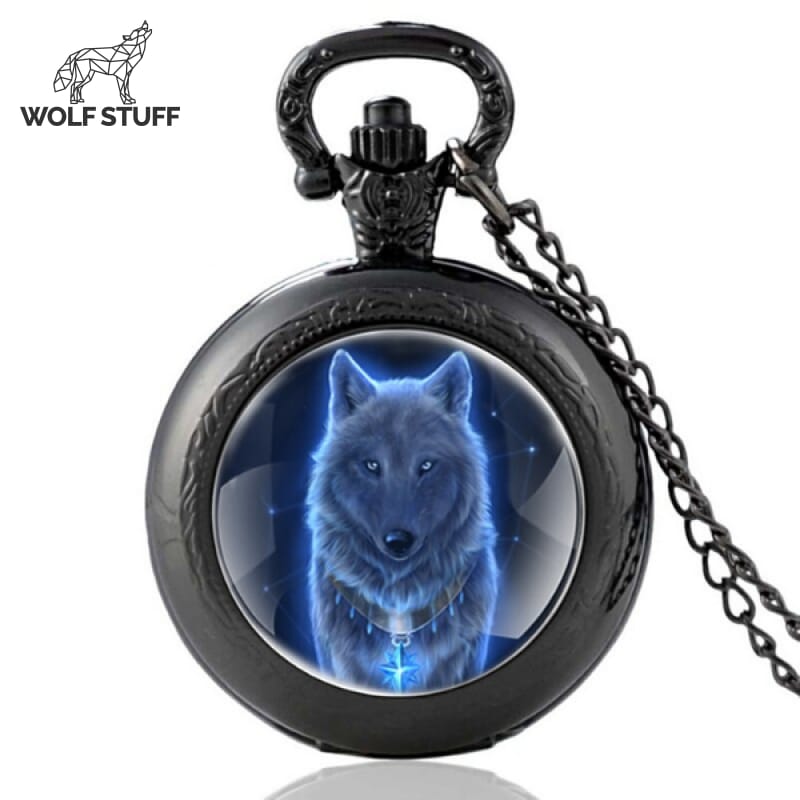 Wolf Head Pocket Watch