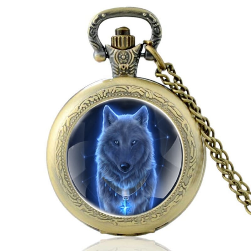 Wolf Head Pocket Watch