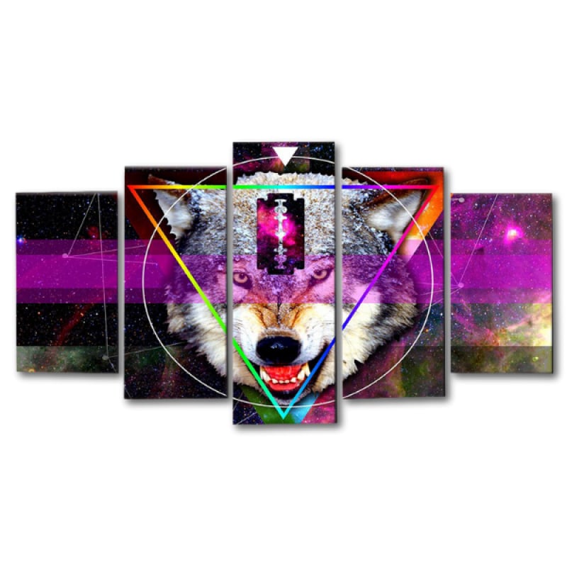 Wolf head wall art