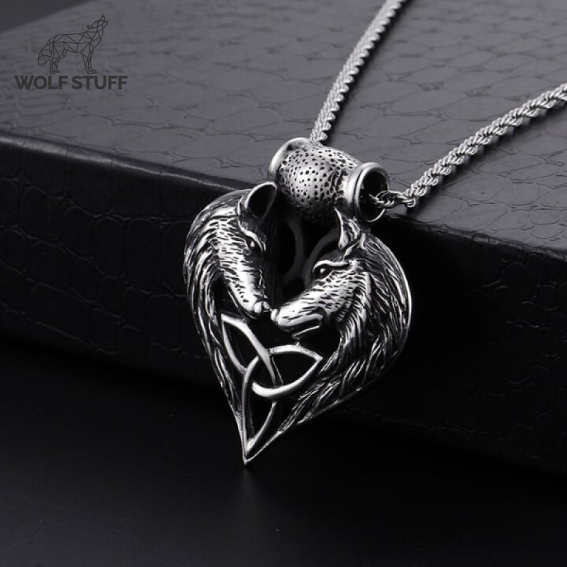 Wolf Heart Necklace