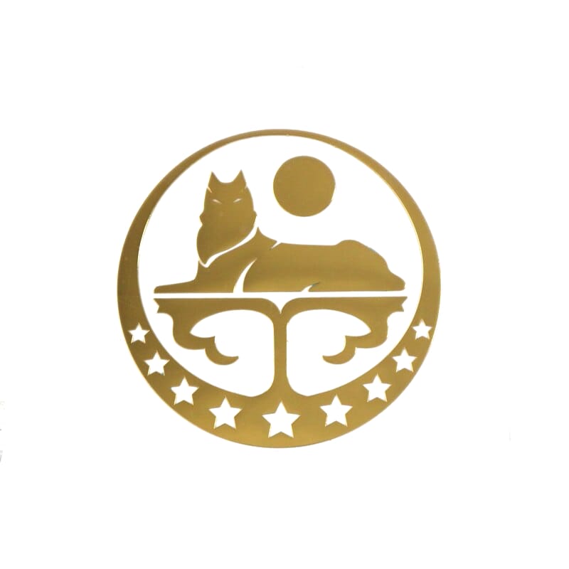 Wolf helmet decal