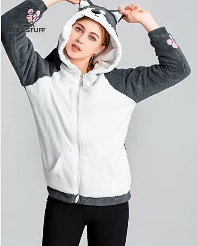 Wolf Hoodie with Ears