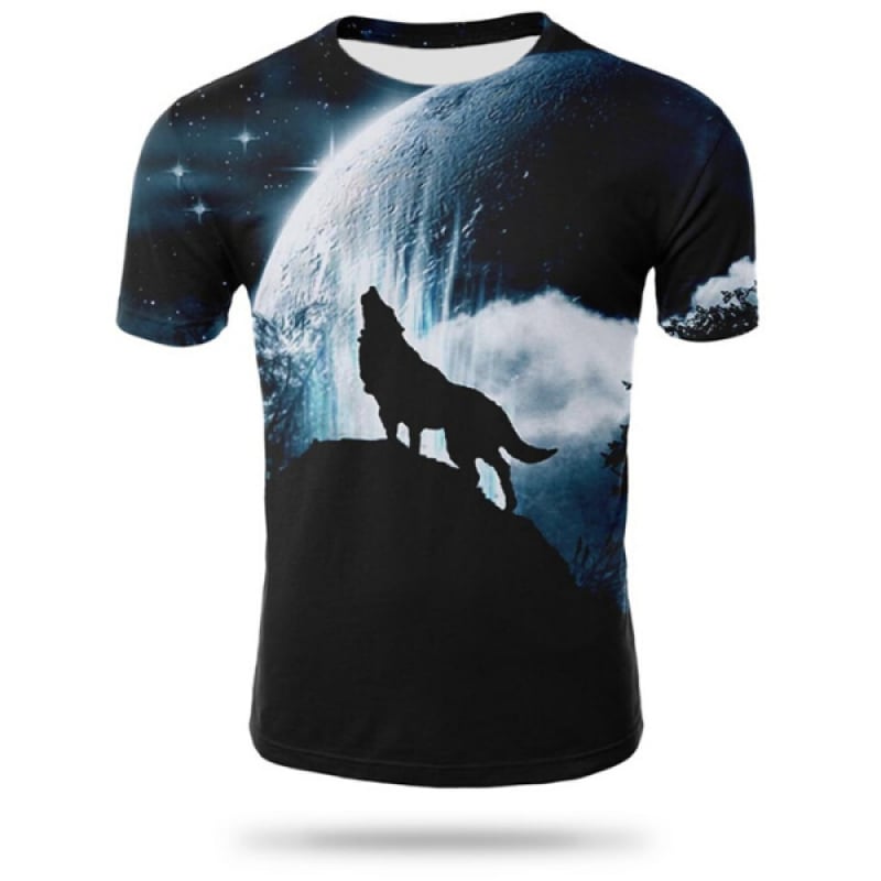 Wolf Howling at the Moon Shirt