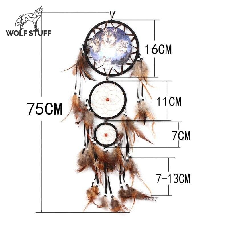 Wolf in dream catcher