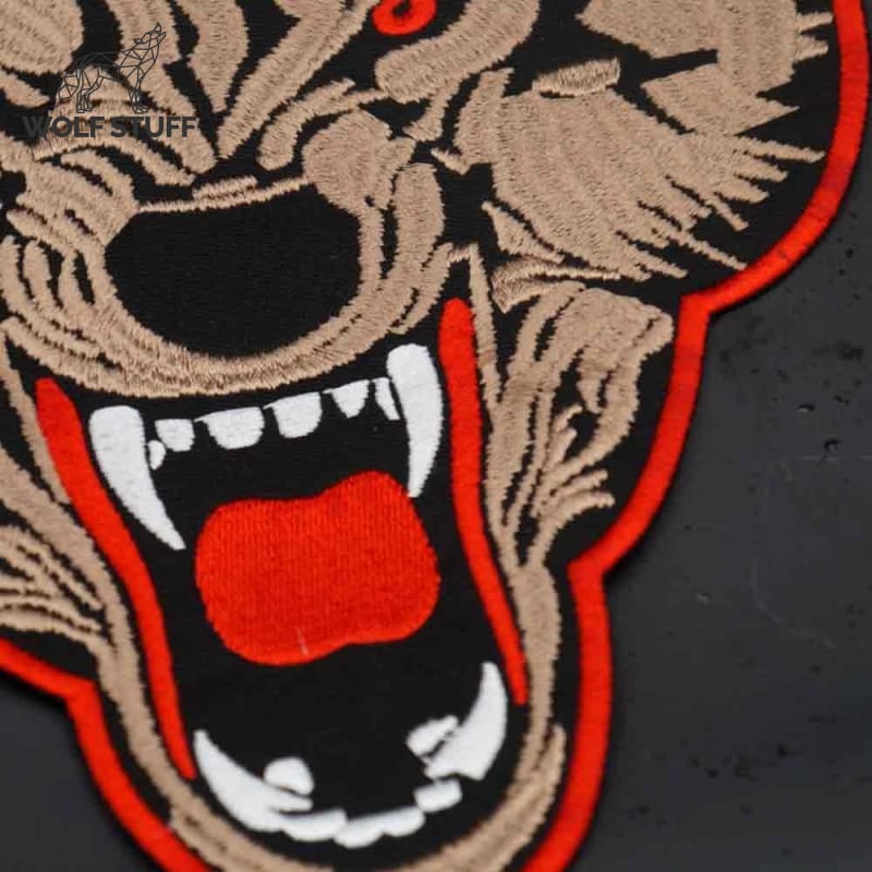 Wolf patches for jackets