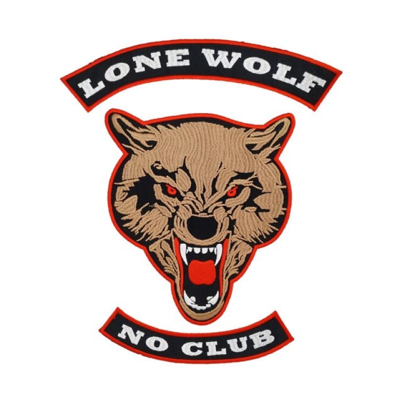 Wolf patches for jackets
