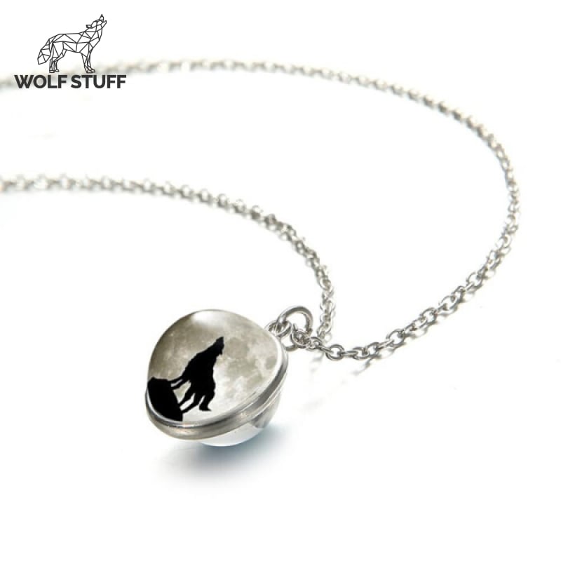 Wolf Medallion Necklace