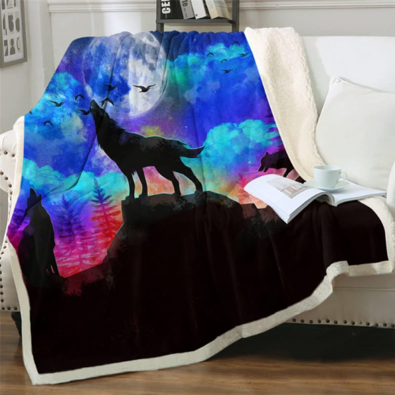 Wolf Mink Blanket