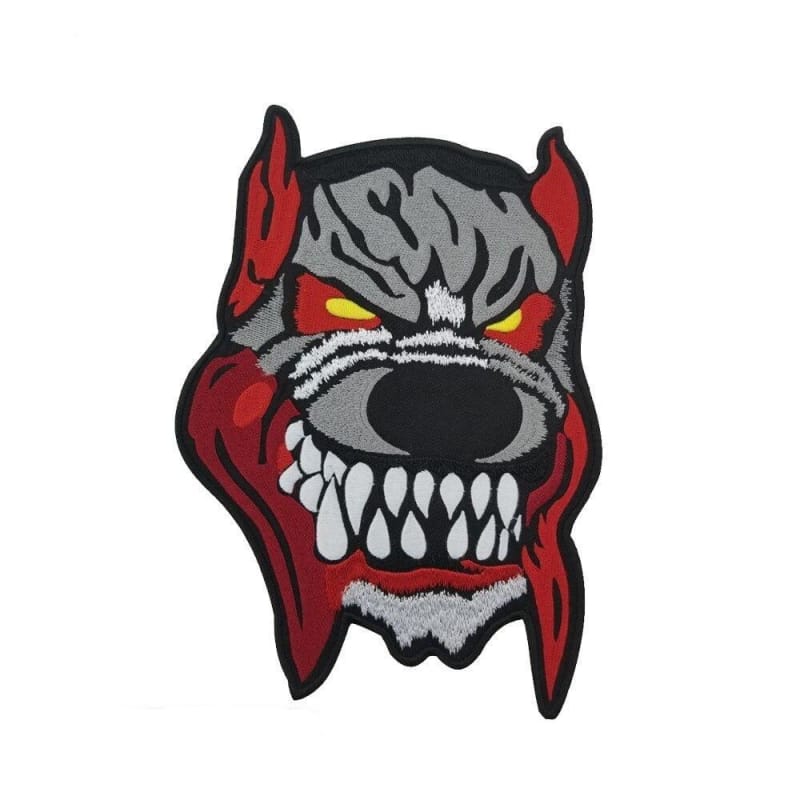 Wolf motorcycle patch