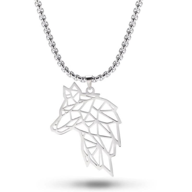 Wolf Necklace Charm