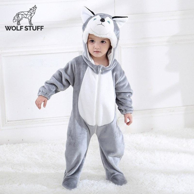 Wolf Onesie Baby