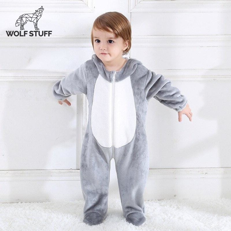 Wolf Onesie Baby