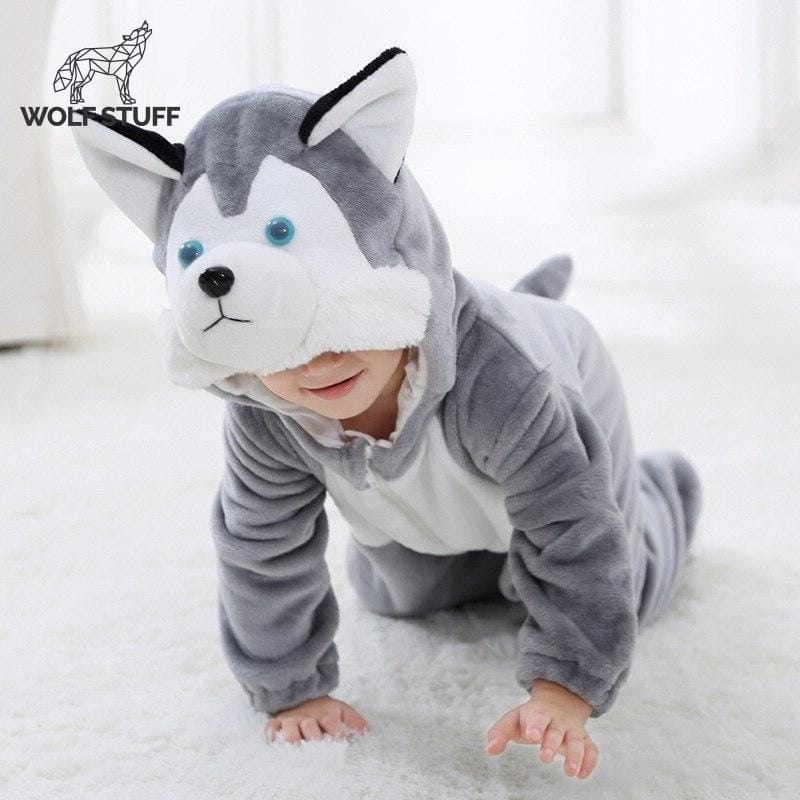 Wolf Onesie Baby