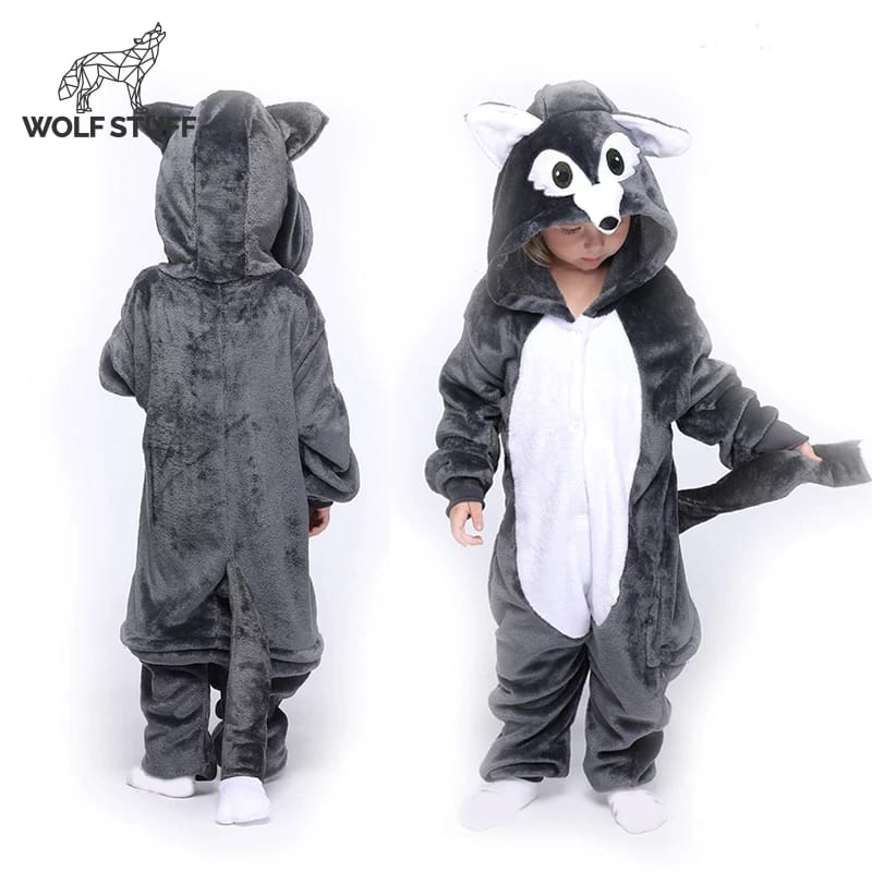 Wolf Onesie Kids