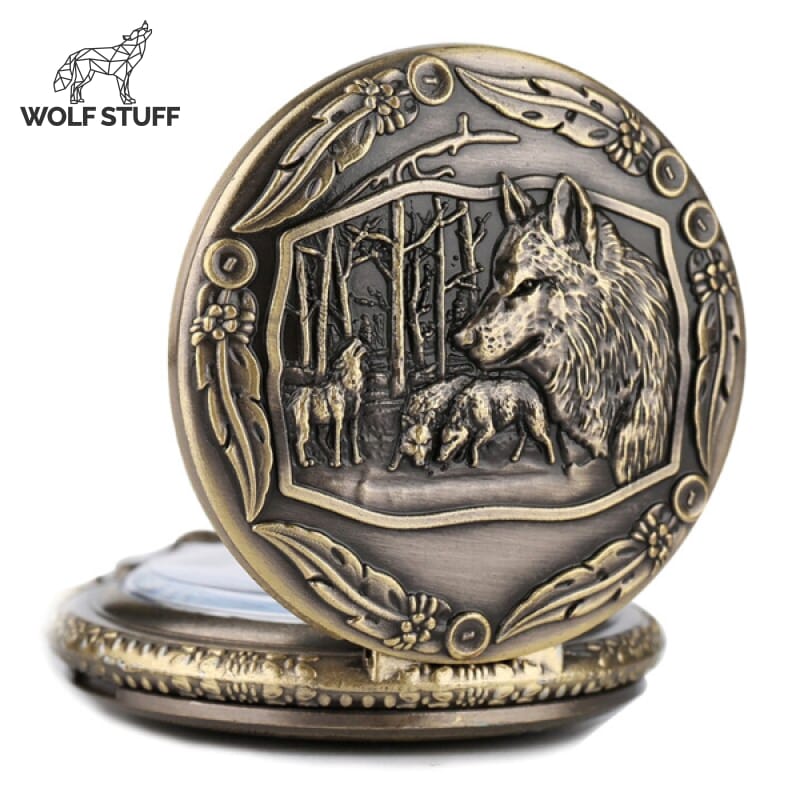 Wolf Pack Pocket Watch