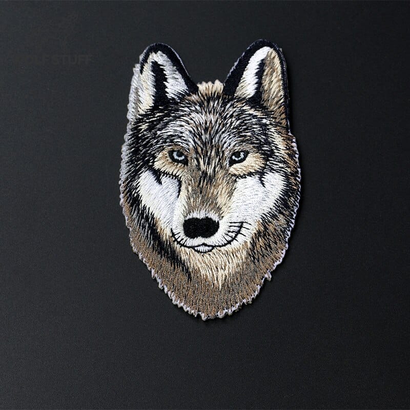 Wolf patches for clothes