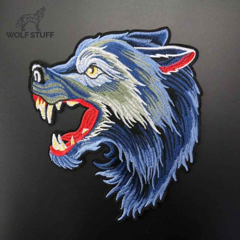 Wolf patches for vests