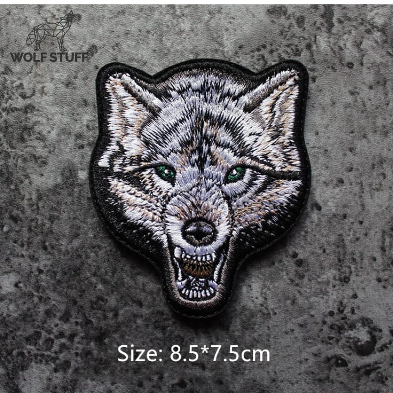 Wolf patch velcro