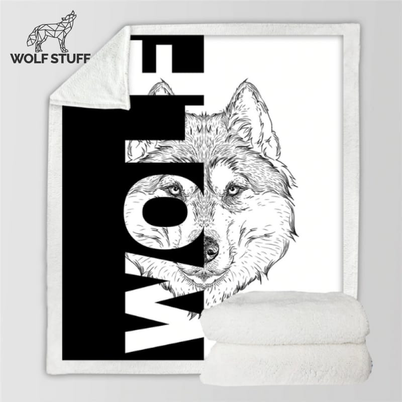 Wolf Picture Blanket