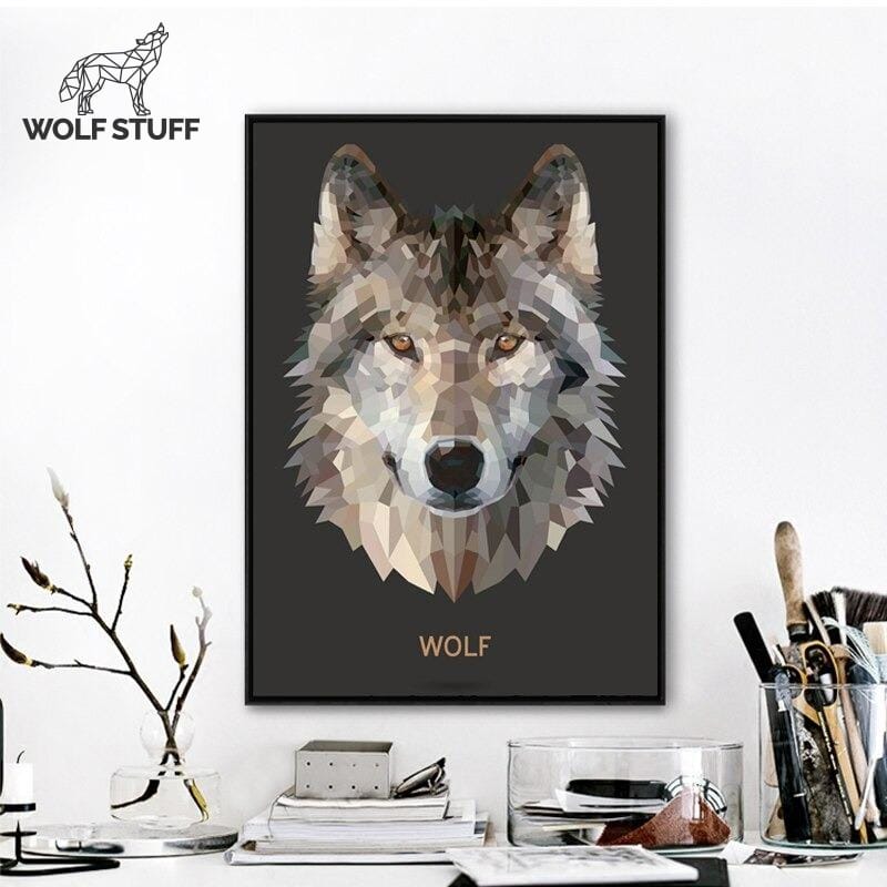 Wolf picture for wall