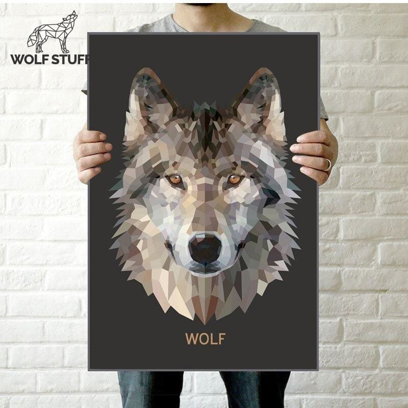 Wolf picture for wall