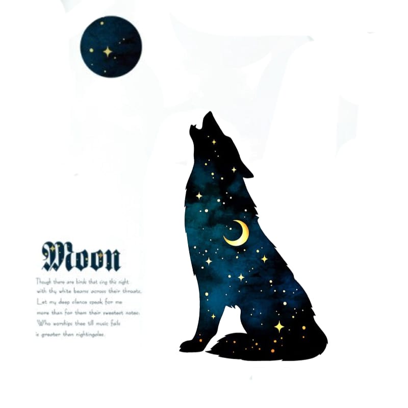 Wolf removable wall decor