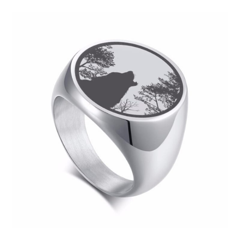 Wolf Signet Ring