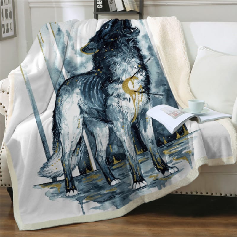 Wolf Skin Blanket