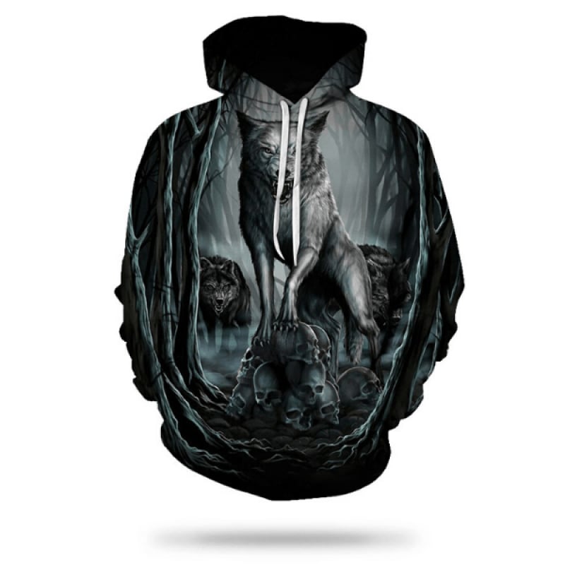 Wolf Skull Hoodie