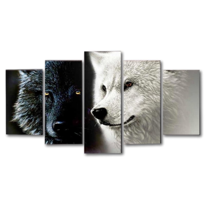 Wolf Split Canvas