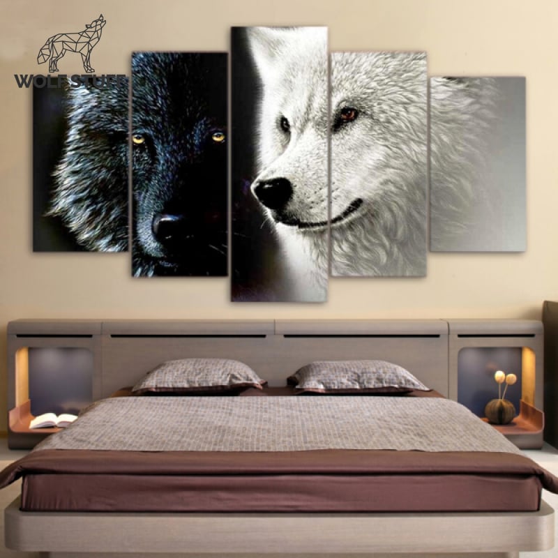 Wolf Split Canvas