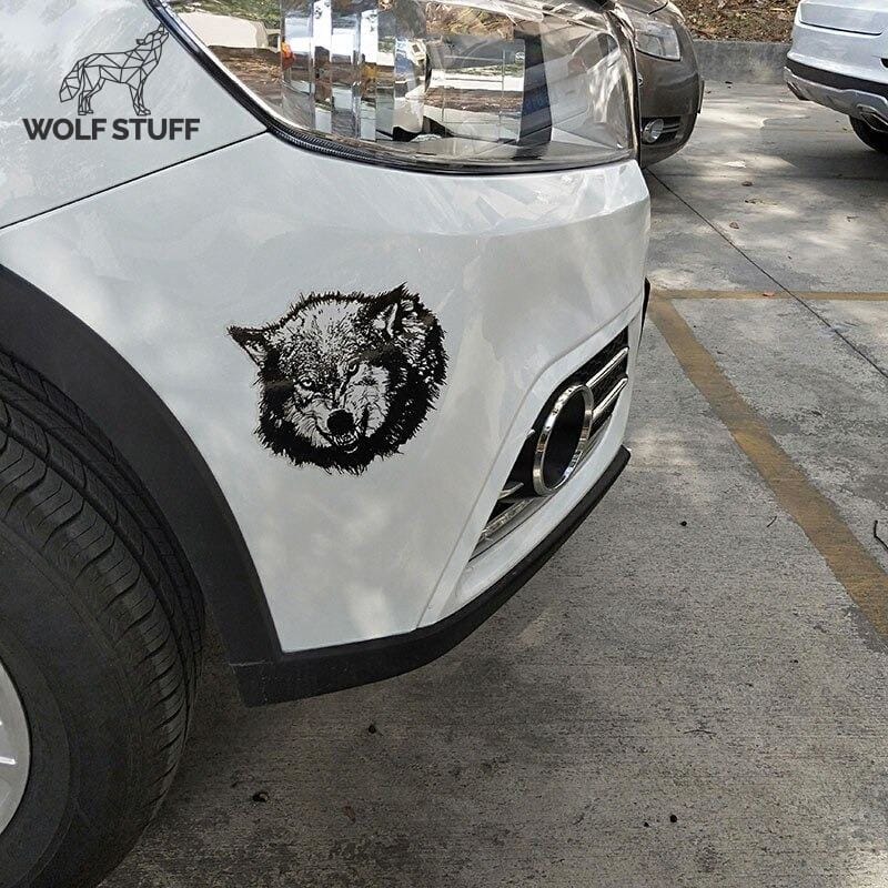Wolf sticker for car