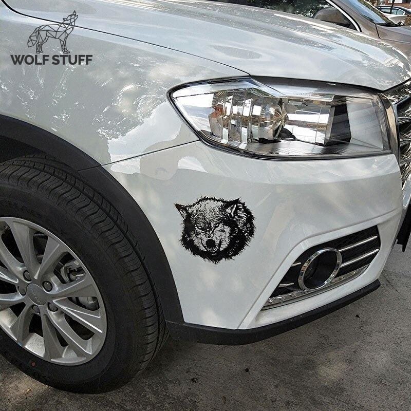 Wolf sticker for car