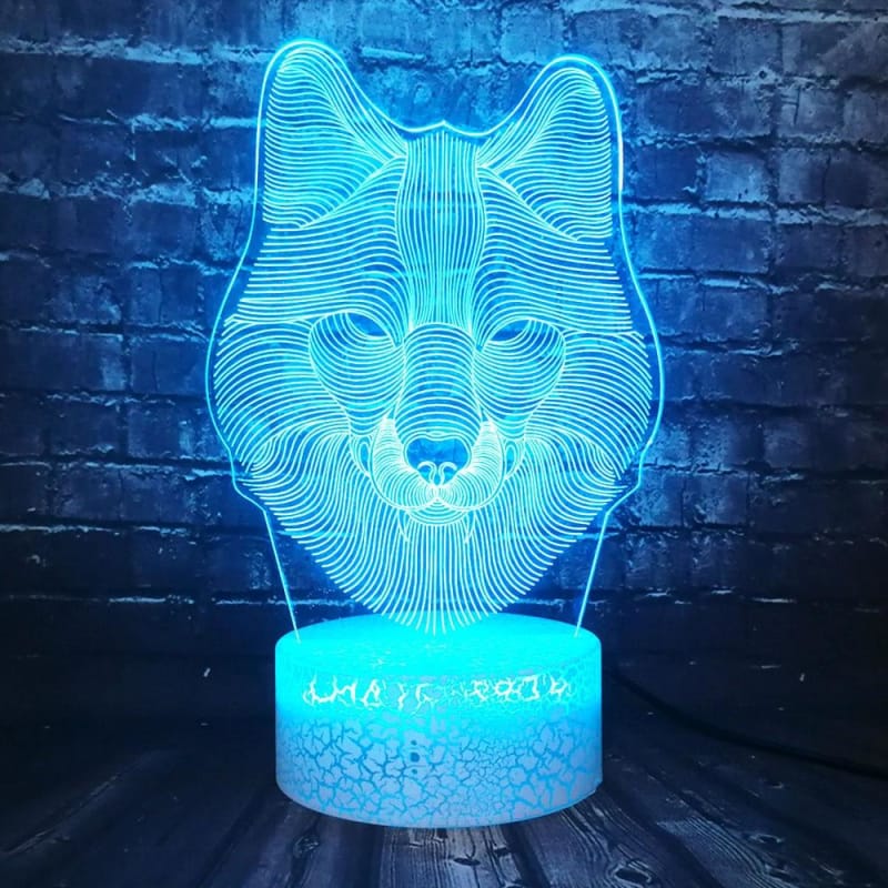Wolf touch lamp