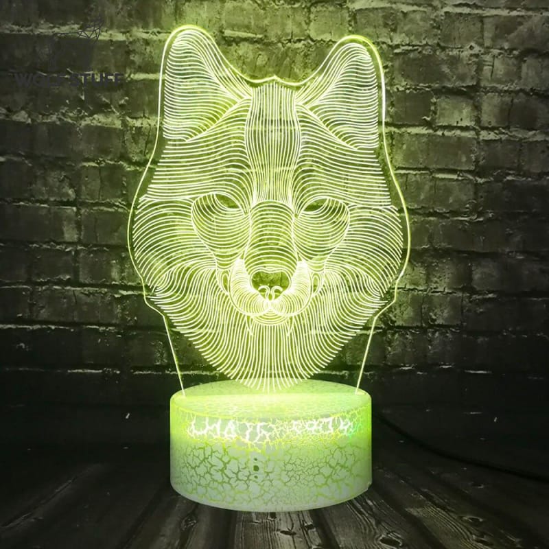 Wolf touch lamp