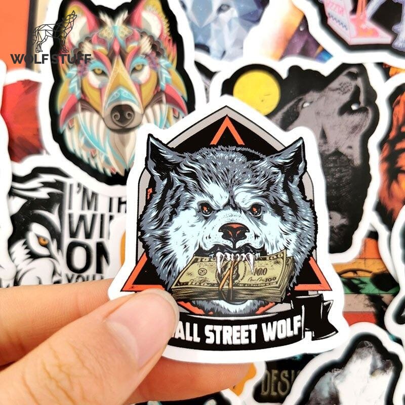 Wolf vinyl sticker