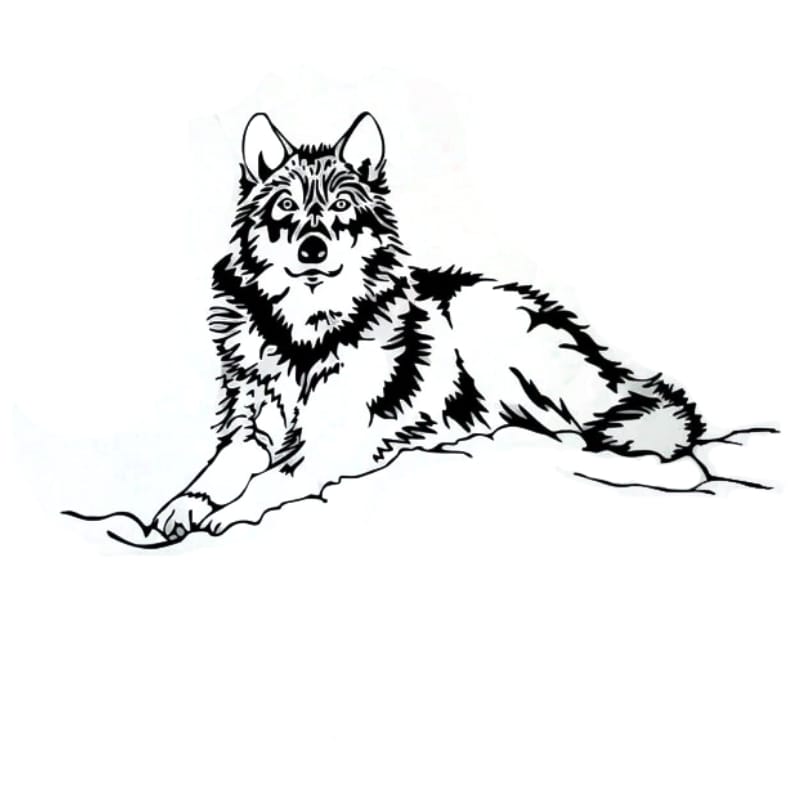 Wolf wall sticker Uk