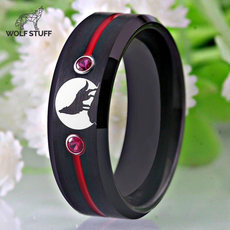 Wolf Wedding Ring
