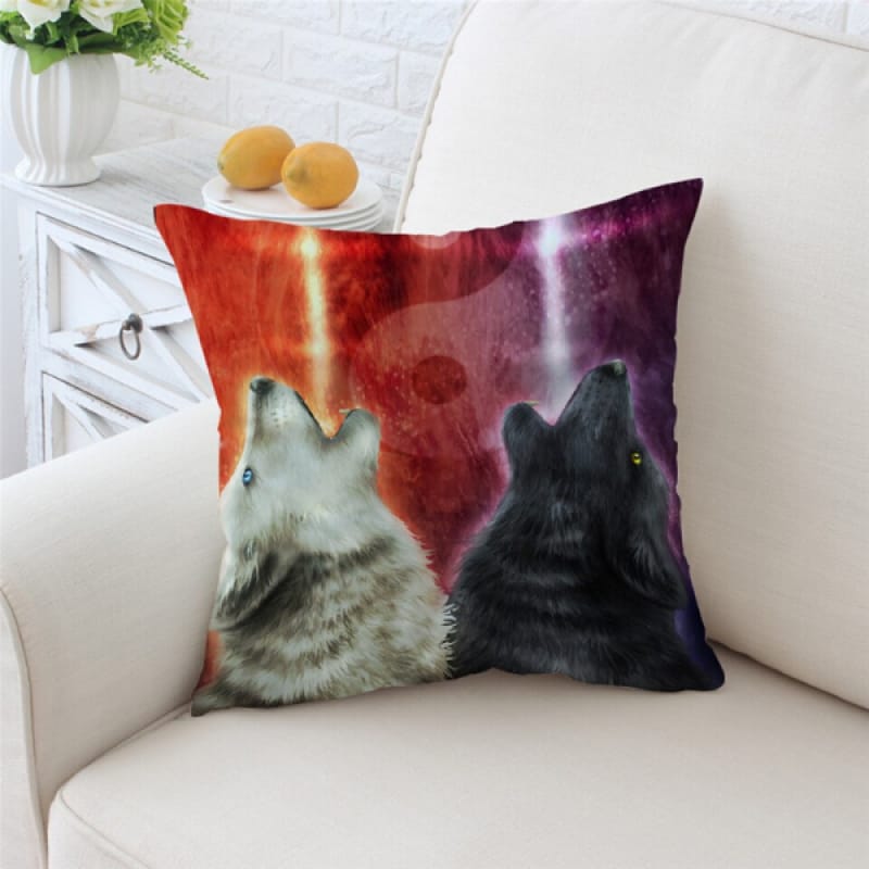 Yin Yang Throw Pillow