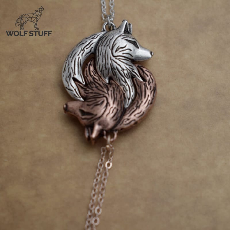Yin Yang Wolf Pendant
