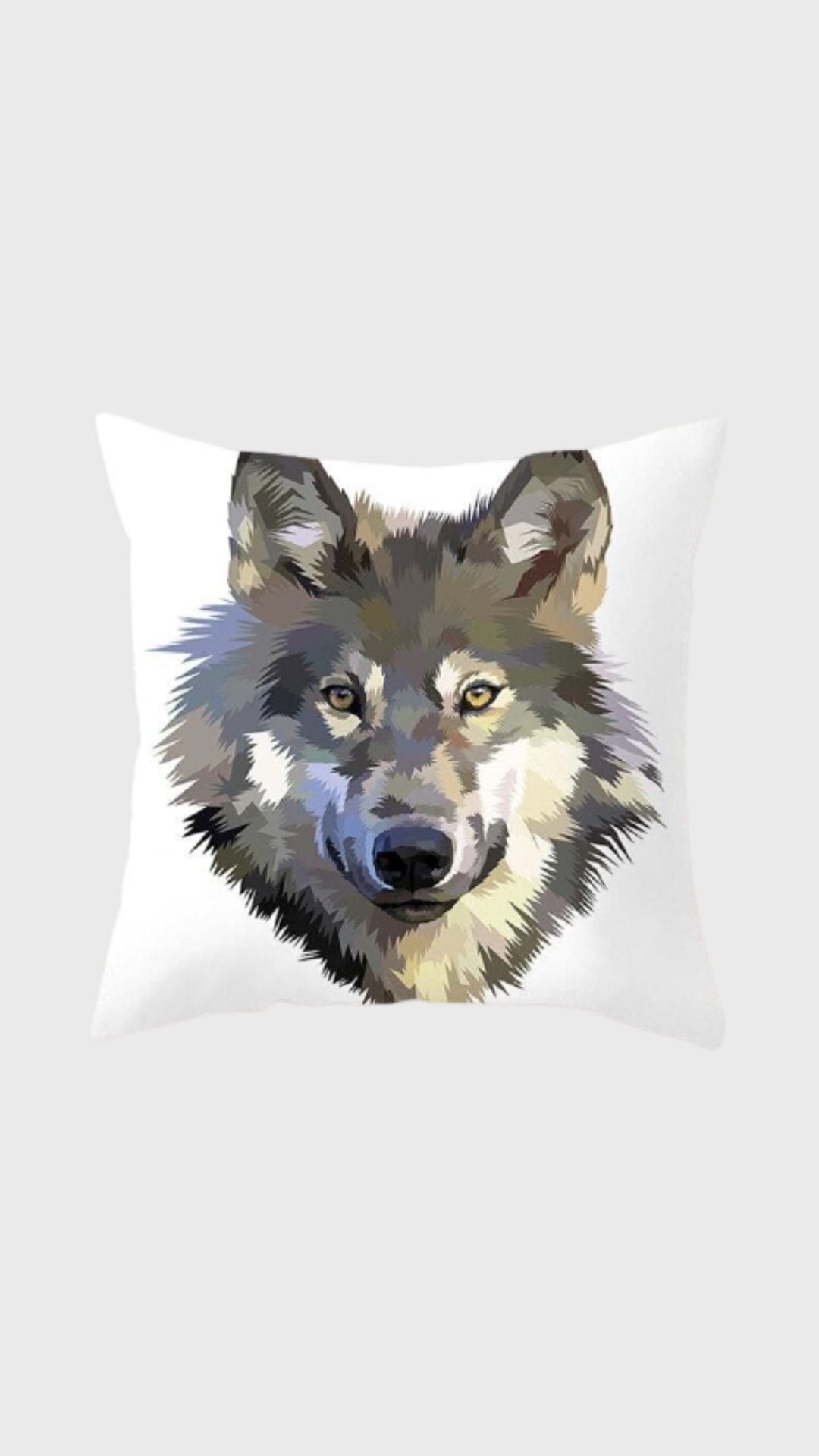 wolf pillow